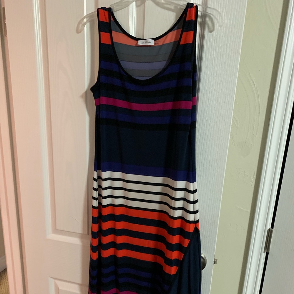 Colorful Calvin Klein Maxi dress size 8